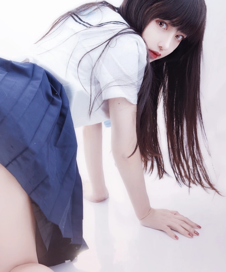 Shika小鹿鹿《JK学姐》主题写真：9张全套美图