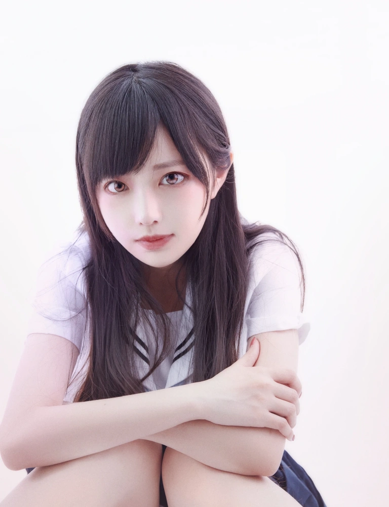 Shika小鹿鹿《JK学姐》主题写真：9张全套美图