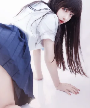 Shika小鹿鹿《JK学姐》主题写真：9张全套美图