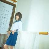 Shika小鹿鹿《短发JK》主题写真：11张全套美图