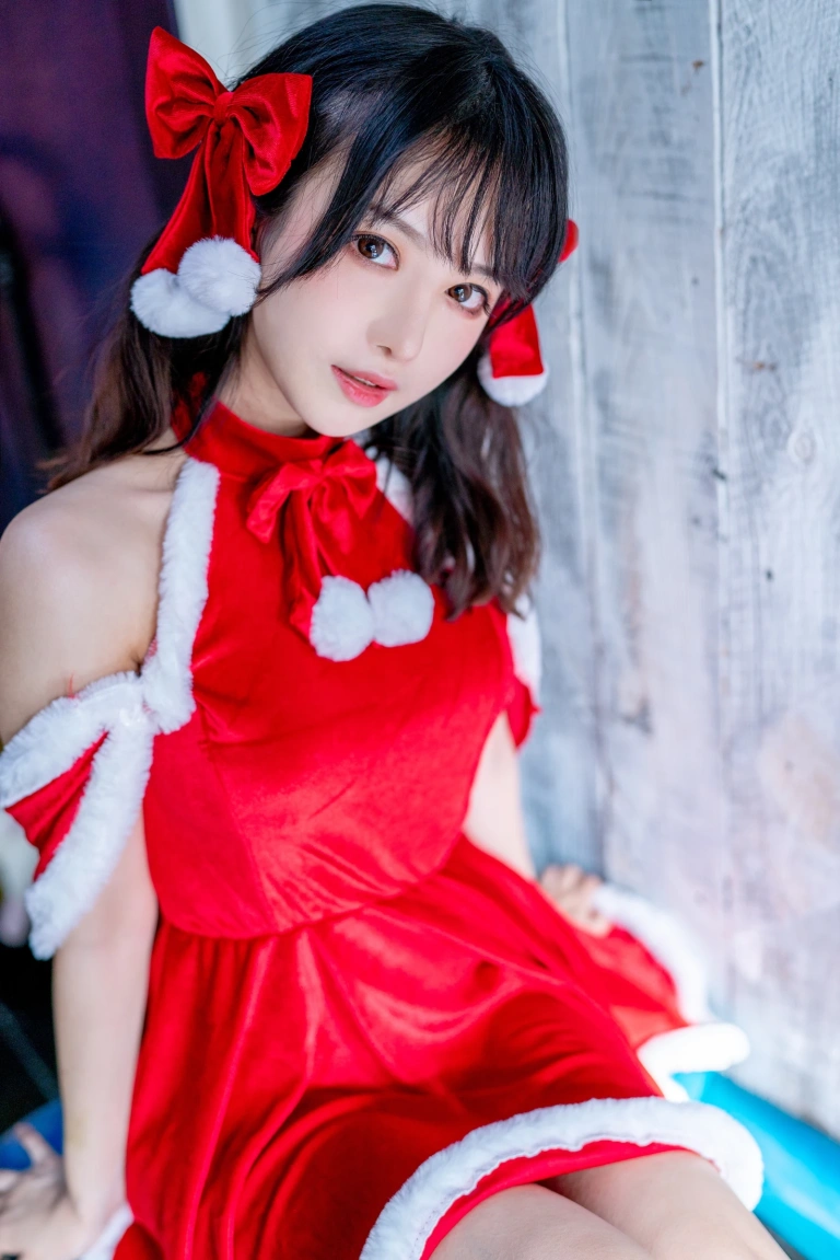 Shika小鹿鹿《圣诞四套合集》主题写真：42张全套美图