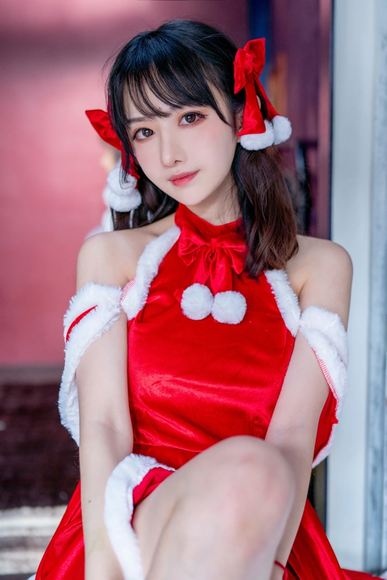 Shika小鹿鹿《圣诞四套合集》主题写真：42张全套美图