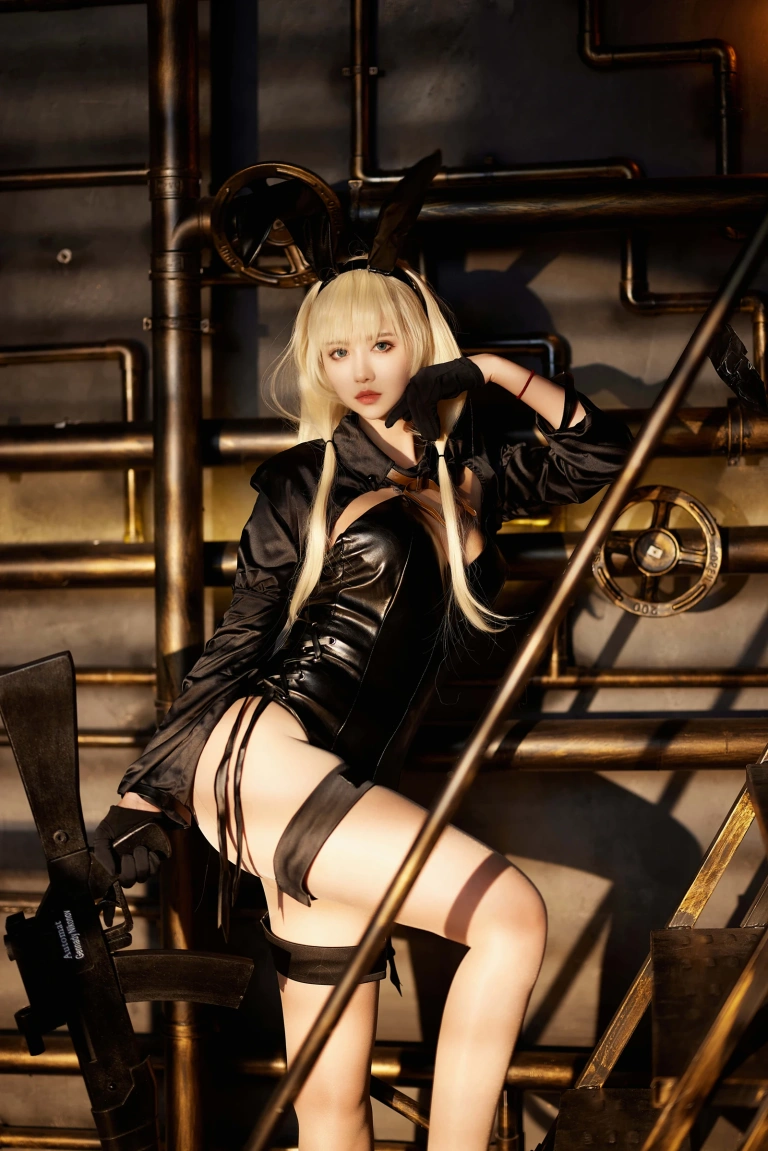 Shika小鹿鹿《少女前线 AN94兔女郎》主题写真：35张全套美图