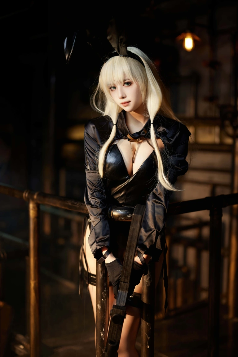 Shika小鹿鹿《少女前线 AN94兔女郎》主题写真：35张全套美图