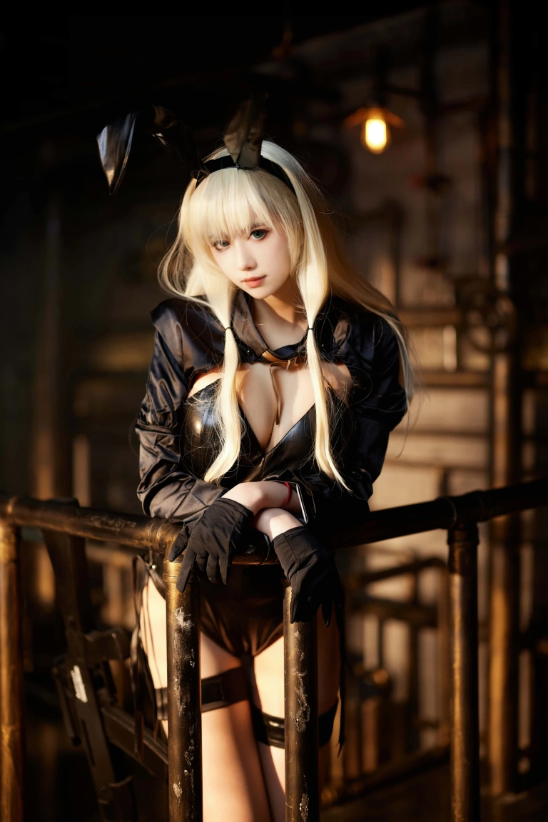 Shika小鹿鹿《少女前线 AN94兔女郎》主题写真：35张全套美图