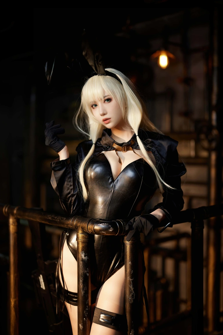 Shika小鹿鹿《少女前线 AN94兔女郎》主题写真：35张全套美图