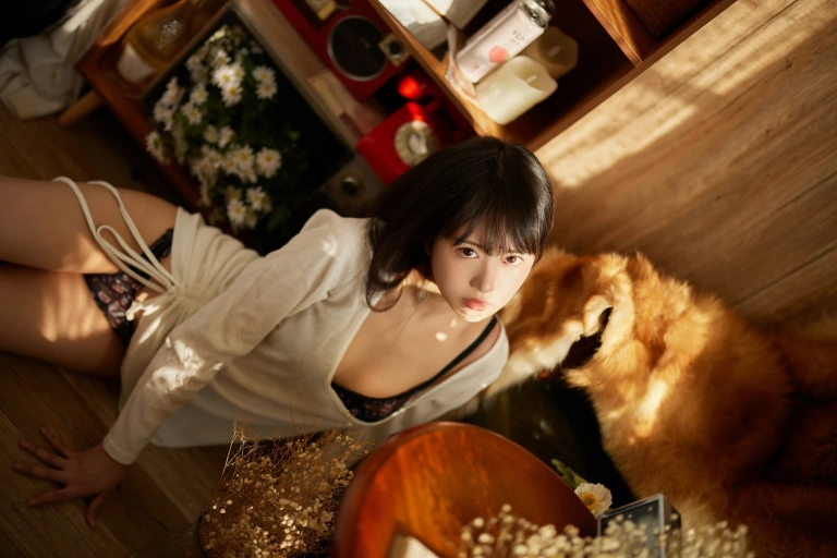 Shika小鹿鹿《鹳鸟踟蹰》主题写真：40张全套美图