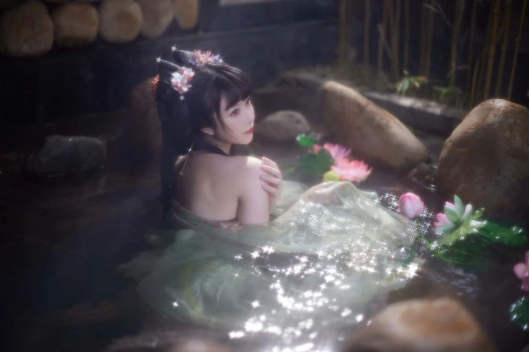 Shika小鹿鹿《不早朝》主题写真：28张全套美图，含1个视频