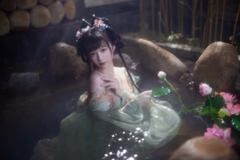 Shika小鹿鹿《不早朝》主题写真：28张全套美图，含1个视频