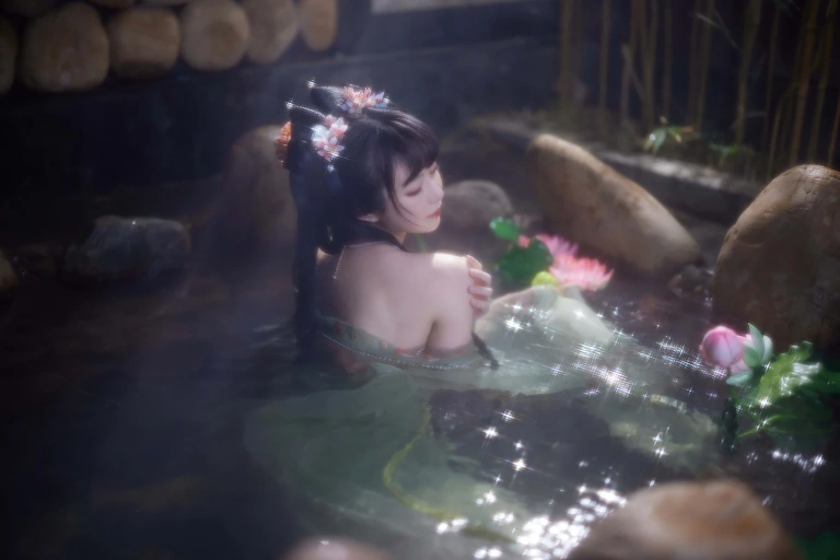 Shika小鹿鹿《不早朝》主题写真：28张全套美图，含1个视频