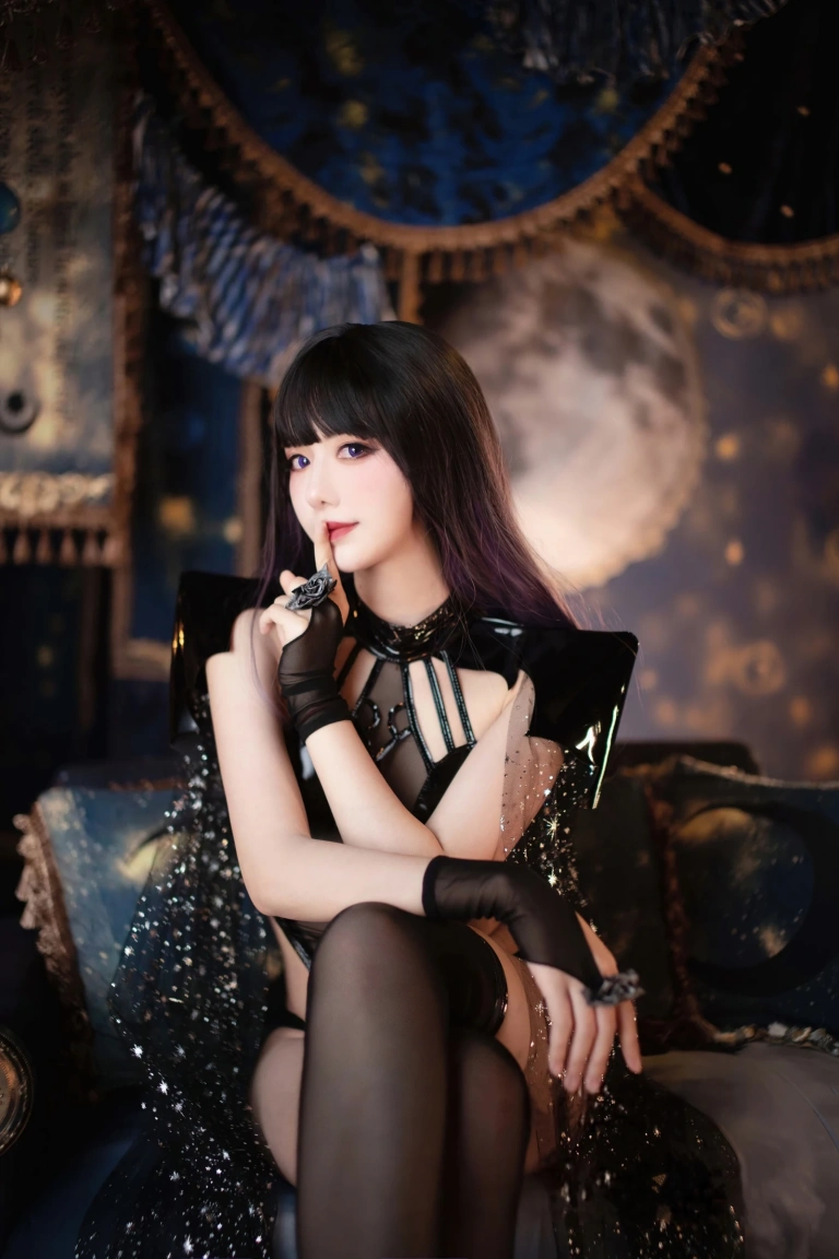 Shika小鹿鹿《万圣节魅魔》主题写真：13张全套美图