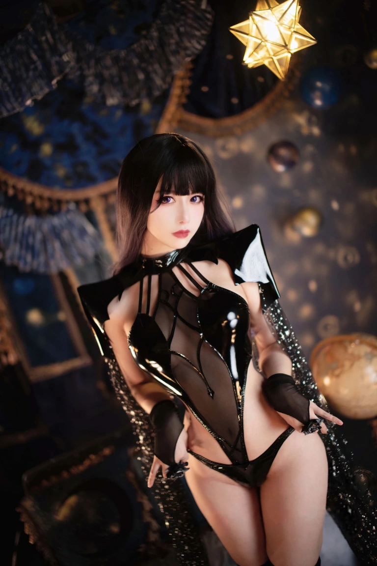 Shika小鹿鹿《万圣节魅魔》主题写真：13张全套美图