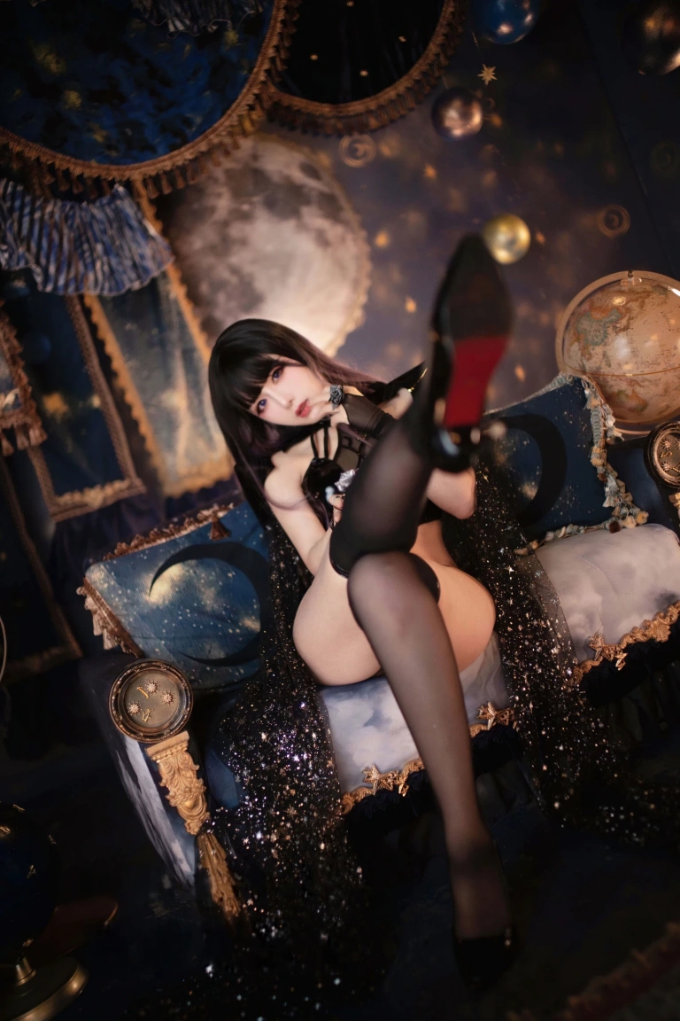 Shika小鹿鹿《万圣节魅魔》主题写真：13张全套美图