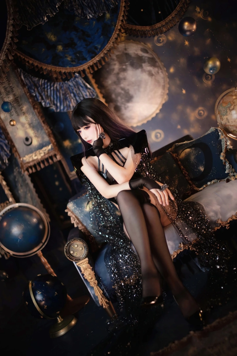 Shika小鹿鹿《万圣节魅魔》主题写真：13张全套美图