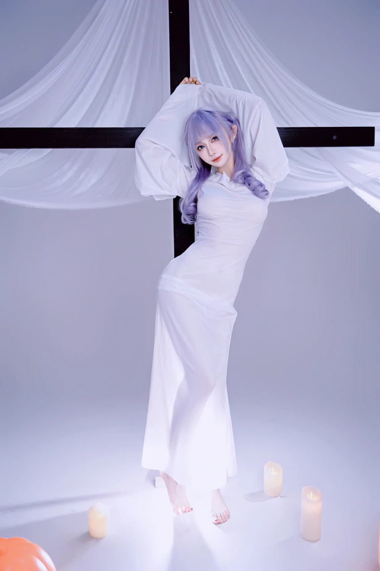 Shika小鹿鹿《幽灵娘》主题写真：30张全套美图