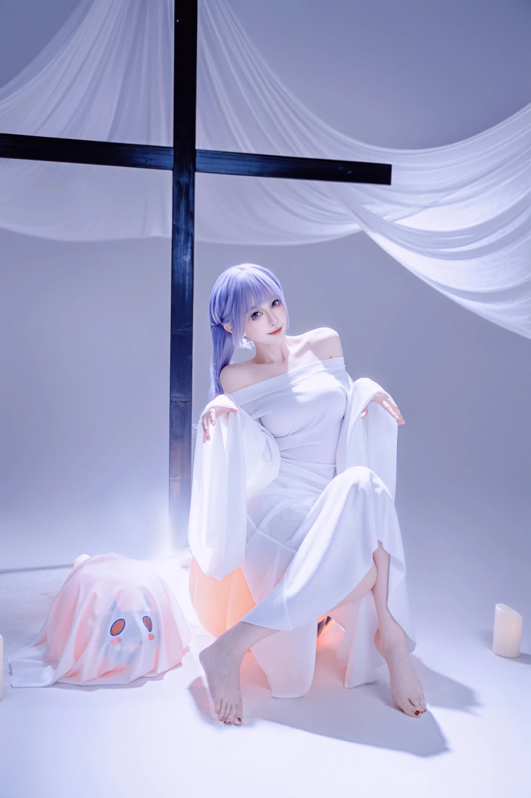 Shika小鹿鹿《幽灵娘》主题写真：30张全套美图