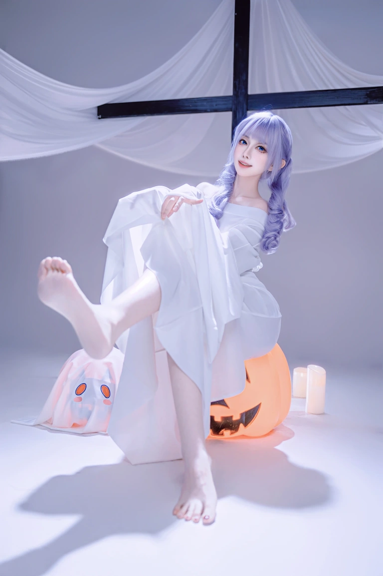 Shika小鹿鹿《幽灵娘》主题写真：30张全套美图