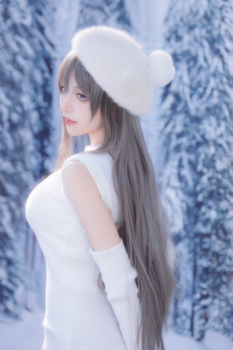 Shika小鹿鹿《麻衣学姐》主题写真：25张全套美图