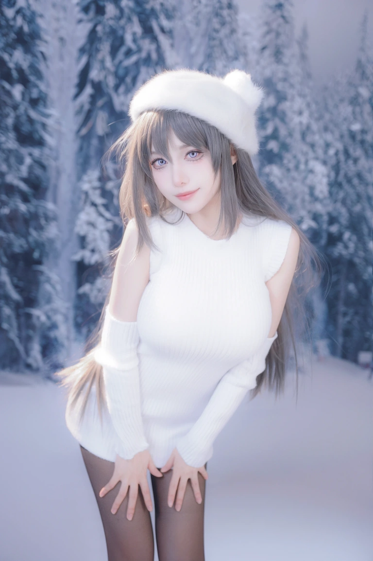 Shika小鹿鹿《麻衣学姐》主题写真：25张全套美图