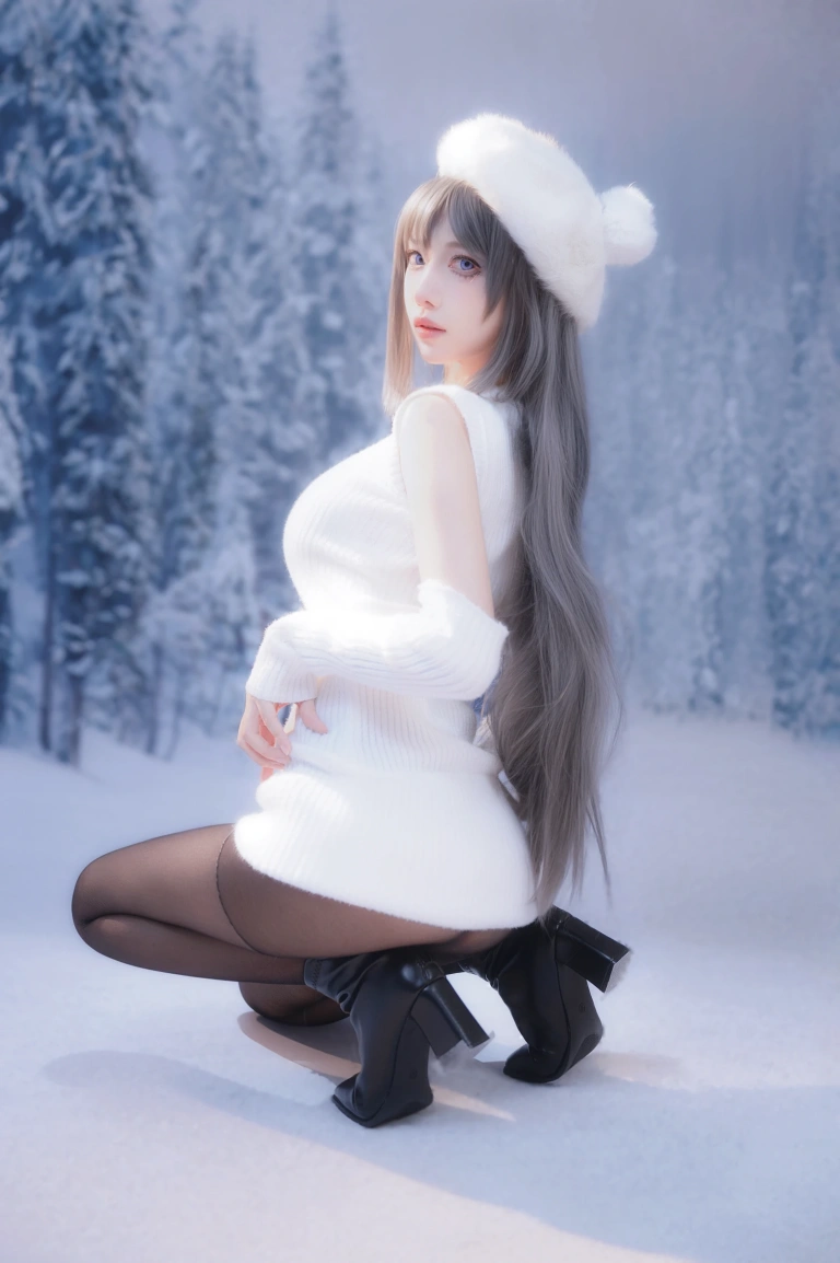 Shika小鹿鹿《麻衣学姐》主题写真：25张全套美图
