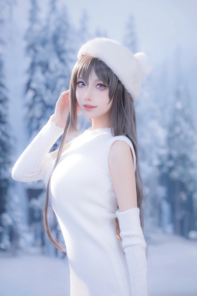 Shika小鹿鹿《麻衣学姐》主题写真：25张全套美图