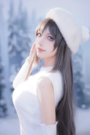 Shika小鹿鹿《麻衣学姐》主题写真：25张全套美图