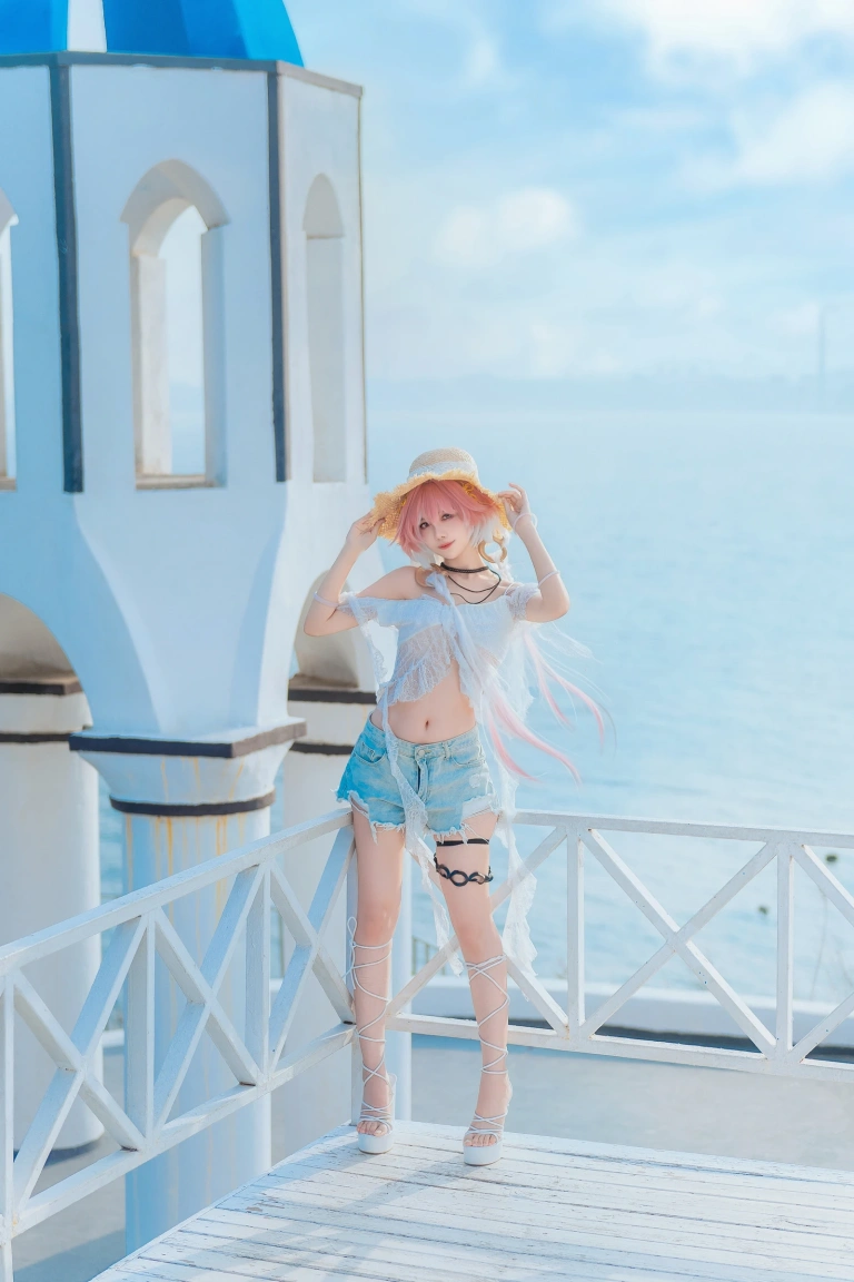 Shika小鹿鹿《鸣潮 长离同人》主题写真：22张全套美图