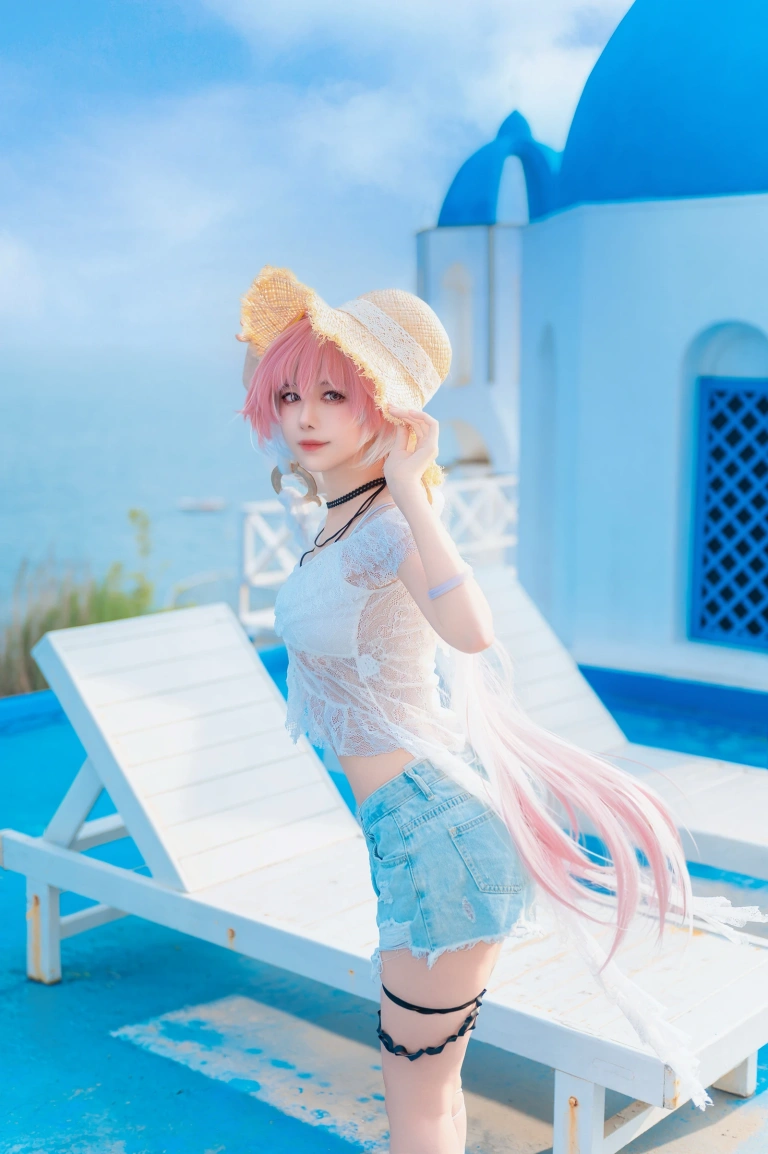Shika小鹿鹿《鸣潮 长离同人》主题写真：22张全套美图