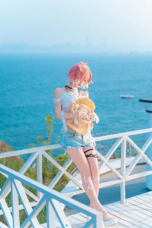 Shika小鹿鹿《鸣潮 长离同人》主题写真：22张全套美图