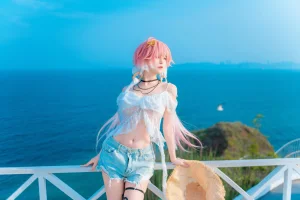 Shika小鹿鹿《鸣潮 长离同人》主题写真：22张全套美图