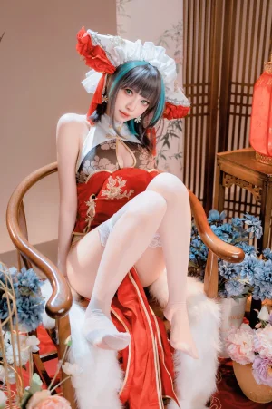 Shika小鹿鹿《新年柴郡》主题写真：16张全套美图