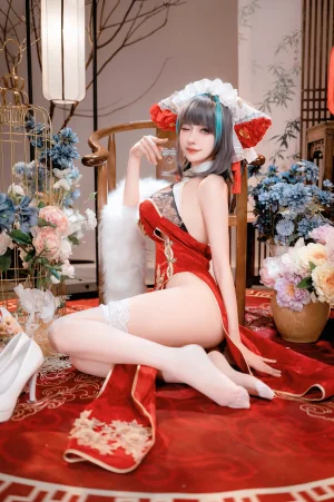 Shika小鹿鹿《新年柴郡》主题写真：16张全套美图