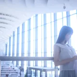 Shika小鹿鹿《图书馆》主题写真：16张全套美图