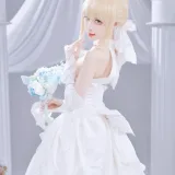 Shika小鹿鹿《Saber花嫁》主题写真：22张全套美图