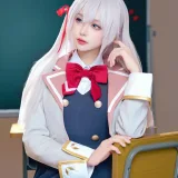 Shika小鹿鹿《邻座艾莉同学》主题写真：38张全套美图，含2个视频