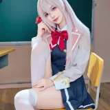 Shika小鹿鹿《邻座艾莉同学》主题写真：38张全套美图，含2个视频