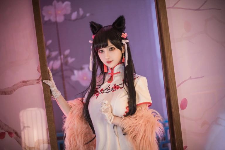 Shika小鹿鹿《爱宕旗袍》主题写真：30张全套美图