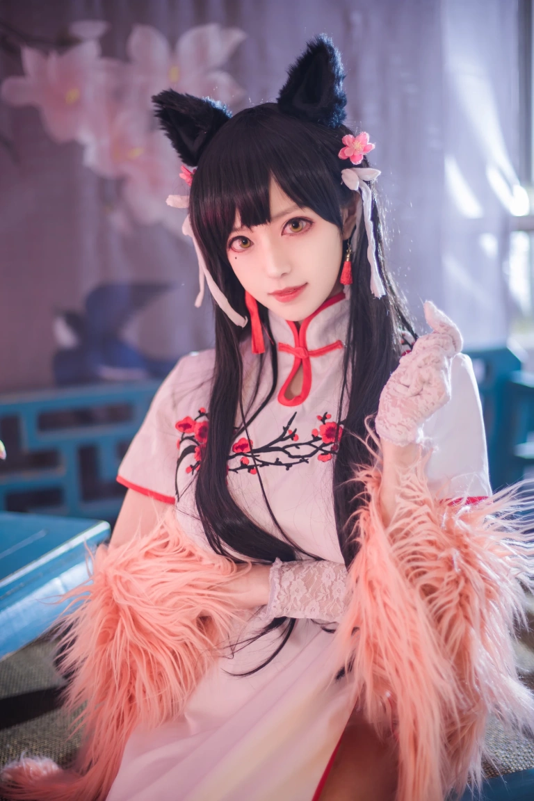 Shika小鹿鹿《爱宕旗袍》主题写真：30张全套美图