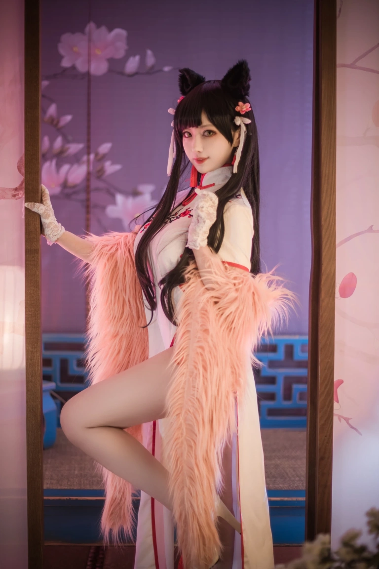 Shika小鹿鹿《爱宕旗袍》主题写真：30张全套美图