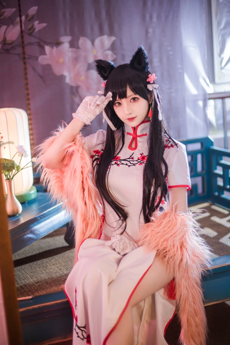 Shika小鹿鹿《爱宕旗袍》主题写真：30张全套美图