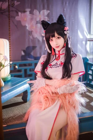 Shika小鹿鹿《爱宕旗袍》主题写真：30张全套美图