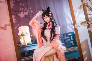 Shika小鹿鹿《爱宕旗袍》主题写真：30张全套美图