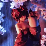 Shika小鹿鹿《北斋和服》主题写真：14张全套美图