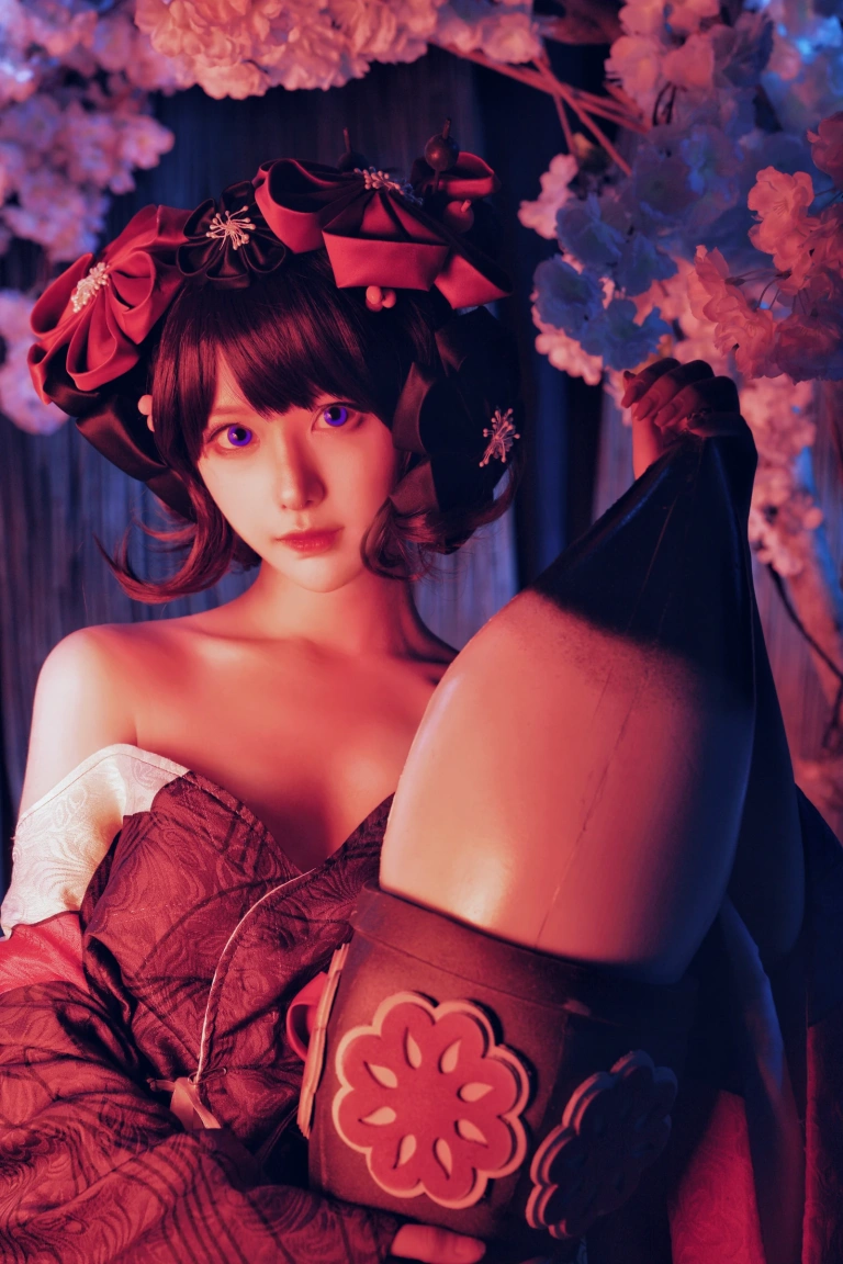 Shika小鹿鹿《北斋和服》主题写真：14张全套美图