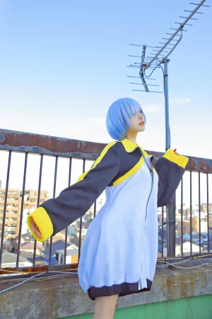 Shika小鹿鹿《蕾姆天台》主题写真：12张全套美图