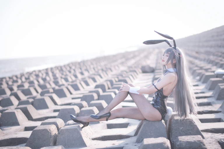 Shika小鹿鹿《麻衣学姐》主题写真：18张全套美图