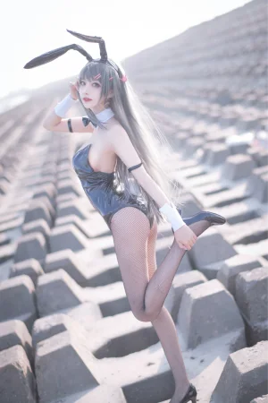 Shika小鹿鹿《麻衣学姐》主题写真：18张全套美图
