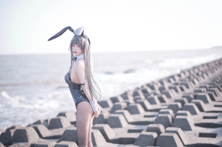 Shika小鹿鹿《麻衣学姐》主题写真：18张全套美图