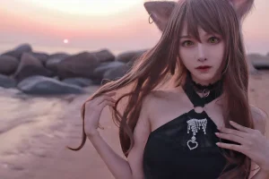Shika小鹿鹿《天火泳装》主题写真：22张全套美图，含1个视频