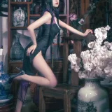 Shika小鹿鹿《万花旗袍》主题写真：6张全套美图
